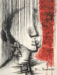 A. S. Rind, 22 x 28 Inch, Mixed Media On Paper, Figurative Painting, AC-ASR-761